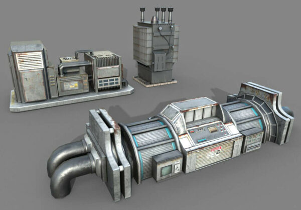Generator & transformer 3D Model