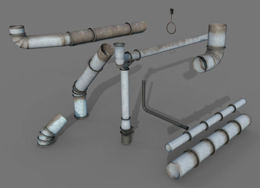 Pipes Props 3D Model