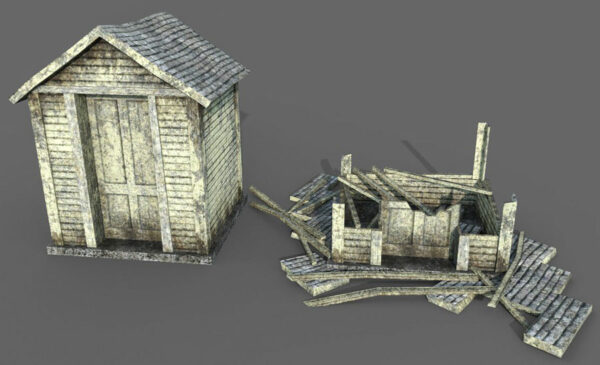 Rail Hut 3D Model